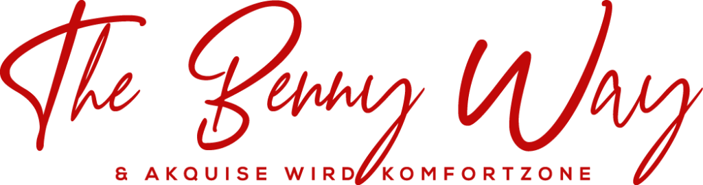 Logo geschrieben The Benny Way & Akquise wird Komfortzone